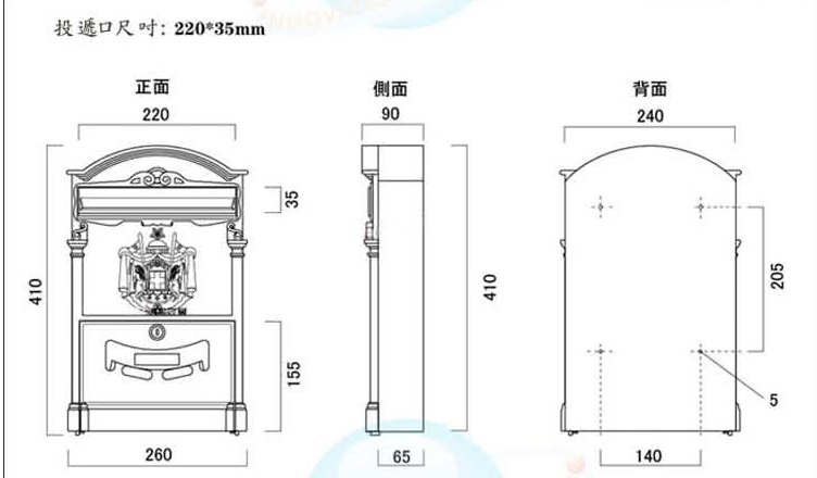 復古風個性化信箱郵箱郵筒報紙箱