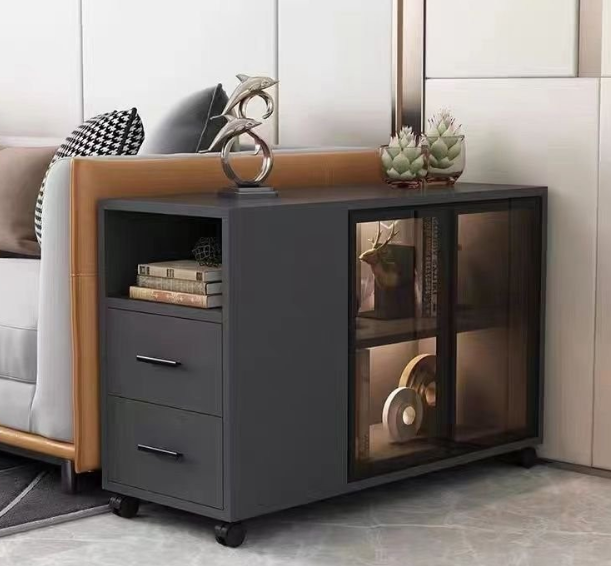 沙發邊櫃 現代簡約 小戶型客廳沙發側邊櫃 角几 可移動小茶几 茶臺櫃子
